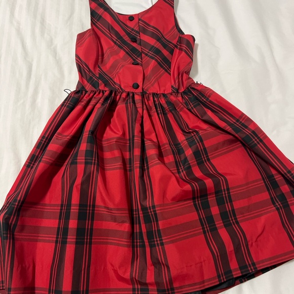 Polo Ralph Lauren Red Plaid Dress Size 8 - Picture 2 of 3